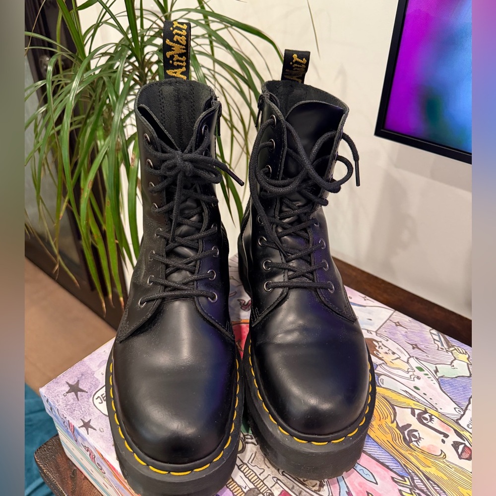 Dr. Martens Black Jadon Boot Platform